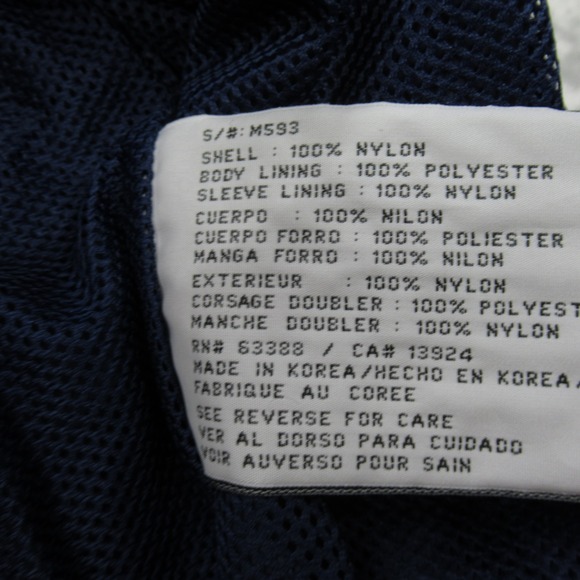 Denver Broncos‎ Super Bowl Jacket Mens Large Logo 7 Blue Windbreaker Vintage 90s - Picture 10 of 13